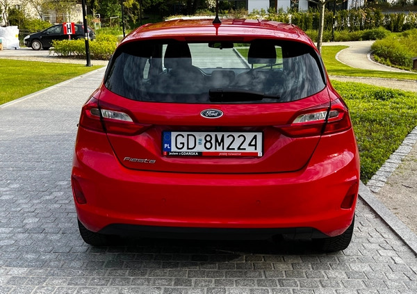 Ford Fiesta cena 39900 przebieg: 109000, rok produkcji 2018 z Gdańsk małe 667